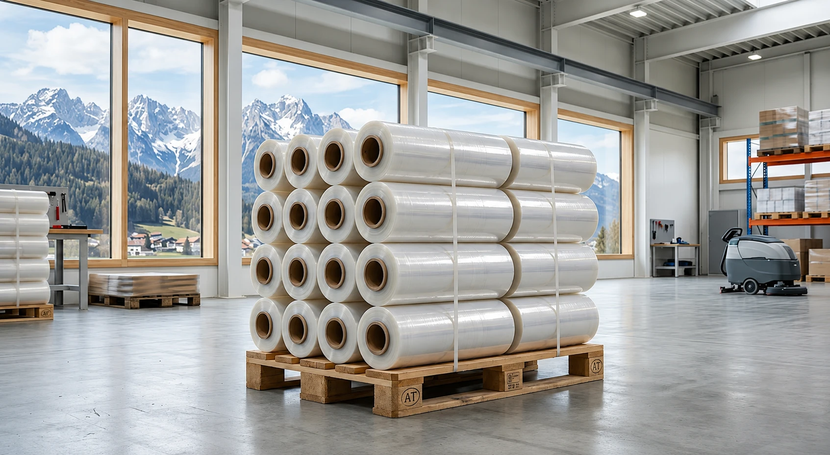 LLDPE Stretch Film Exporter Austria — Greenstrix Industrial Packaging
